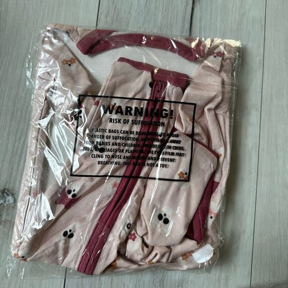 SWEET P BABY CO. Skull Head Zip Up Bamboo Pajamas 3-6 months NWT in packaging - Picture 4 of 4